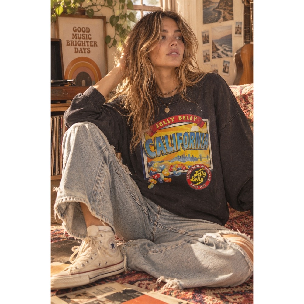 Vintage Black Jelly‎ Belly California Sweater